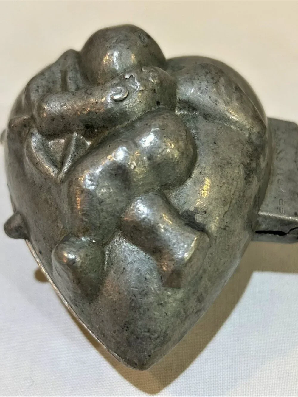 Vintage Krauss & Son Pewter Ice Cream Mold 3